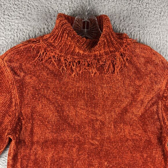 Rafaella Petites Sweater Women's Small Orange Turtleneck Soft - Picture 8 of 12